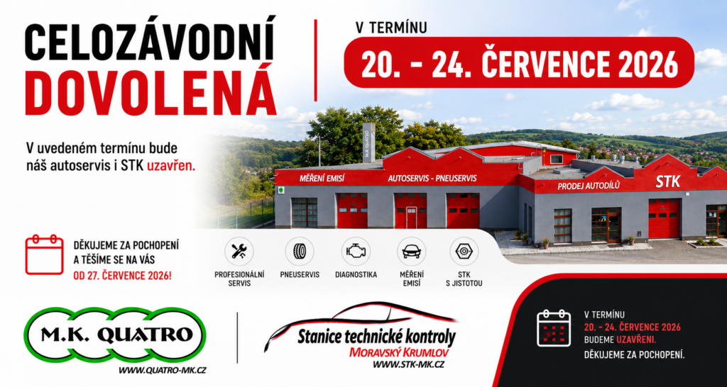 Celozávodní dovolená 20.-24.7. 2026